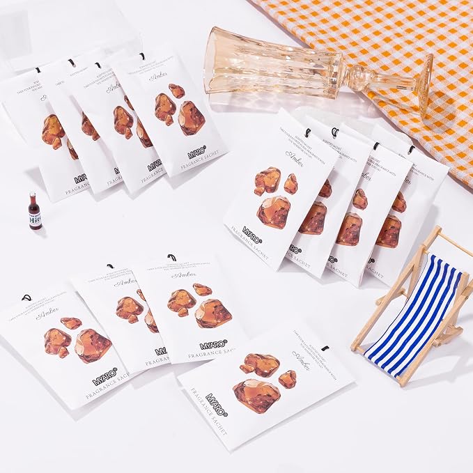 MYARO 12 Packs Amber Scented Sachets - Image 3