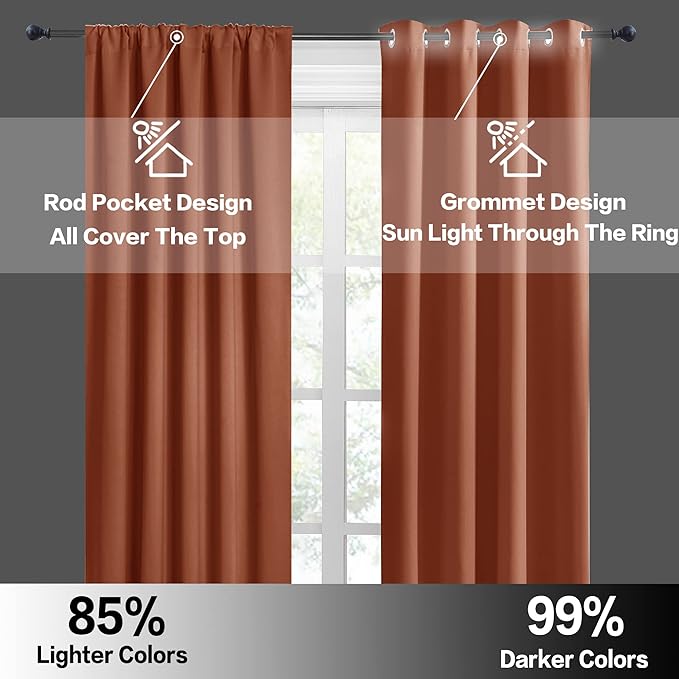 RYB HOME Blackout Curtains for RV Camper Windows, Privacy Thermal Insulating - Image 6