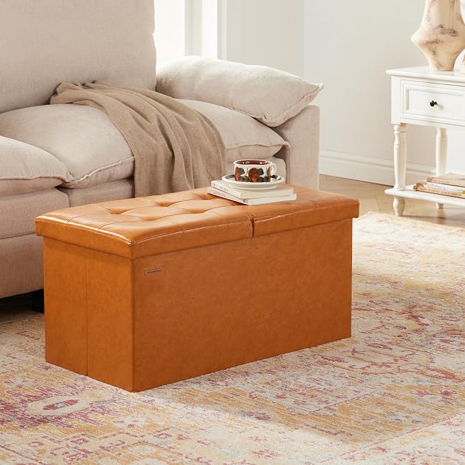 HAUSFRAU - 30 Inches Storage Ottoman Bench - Image 7