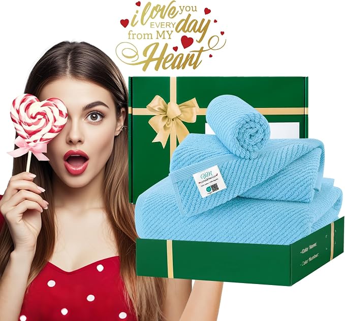 VOOVA & MOVAS Ocean Blue Towels - Image 6