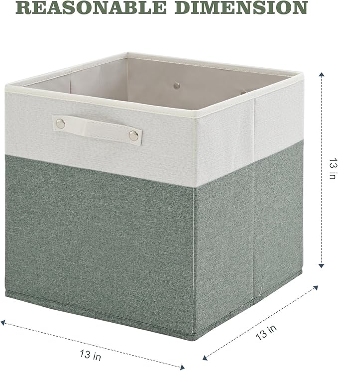 13 x 13 Inch Fine Linen Storage Bins - Image 3