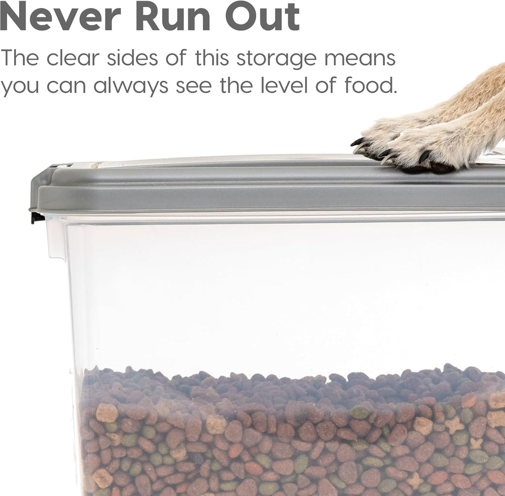 IRIS USA Airtight Dog Food Storage Container Combo, 30 lb & 11 lb Bin