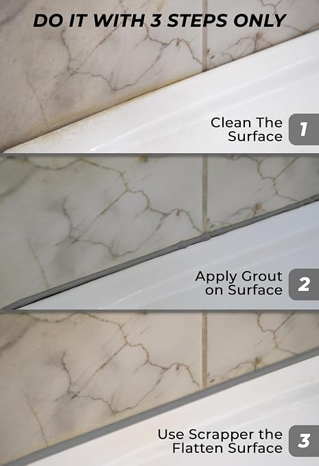 Tile Grout Repair, Grout Filler Tube Repair Kit, Tile Grout Paint, Grout Sealer - Image 7