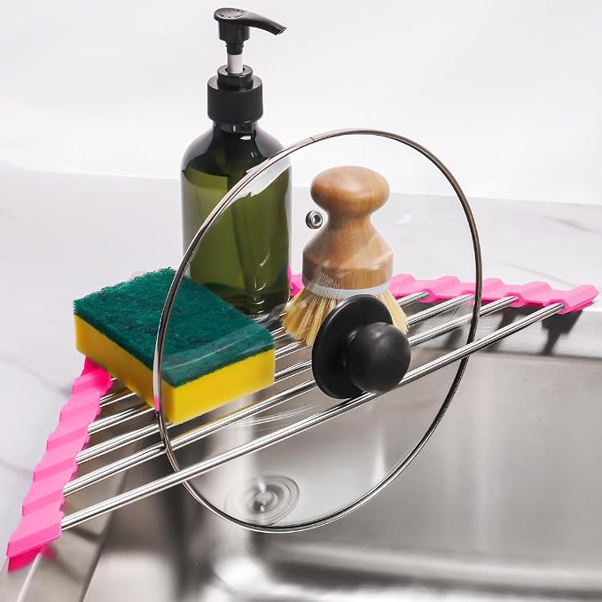 Tomorotec Triangle Roll-Up Dish Drying Rack - Image 8