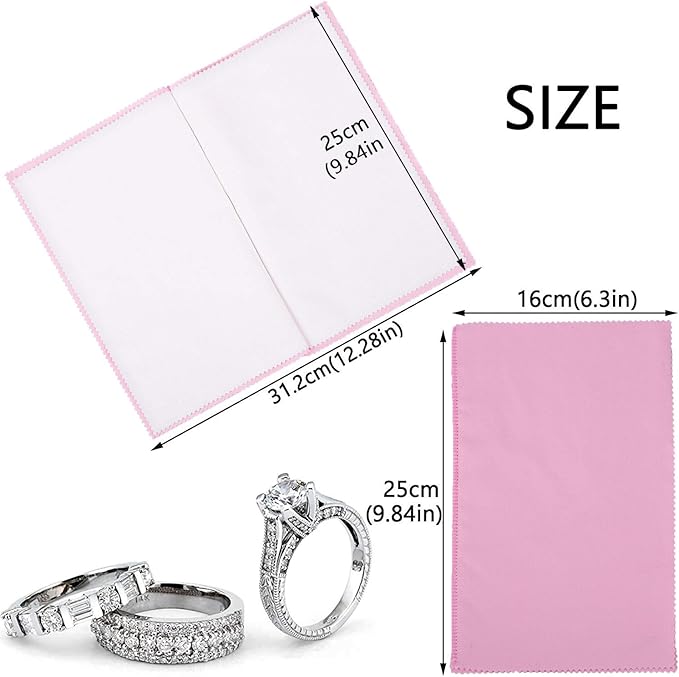 SEVENWELL Silver Polishing Cloth, Jewelry Cleaner Cloth - Image 4