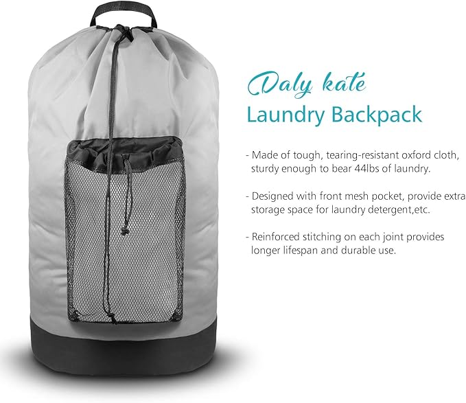 Dalykate Backpack Laundry Bag, Laundry Backpack - Image 5