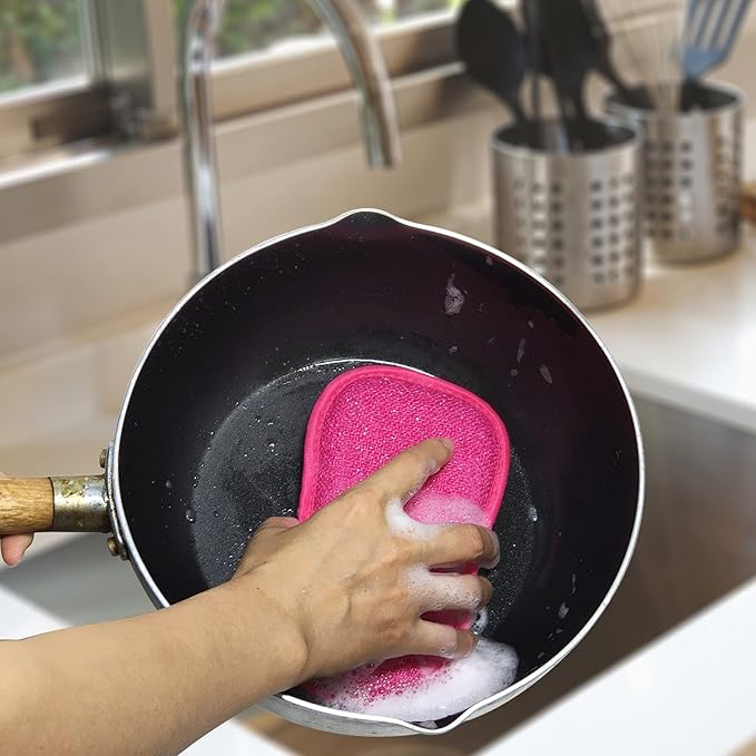 10 Pack Kitchen Dish Sponges Scrubber Non-Scratch Multi-Purpose Dishcloths - Image 5