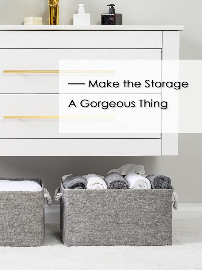 TheWarmHome Large Storage Bins- Storage Baskets - Image 5