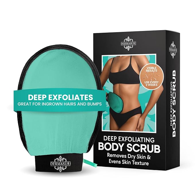 Dermasuri - Deep Exfoliating Glove - Korean Exfoliating Mitt - Body Scrubber by Dermasuri