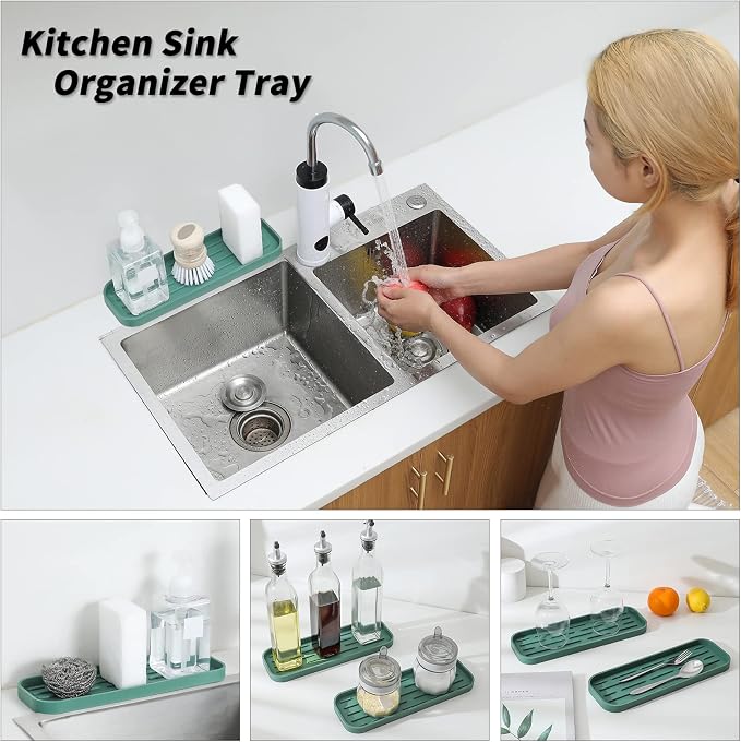 Silicone Kitchen Sink Organizer Tray - Image 3