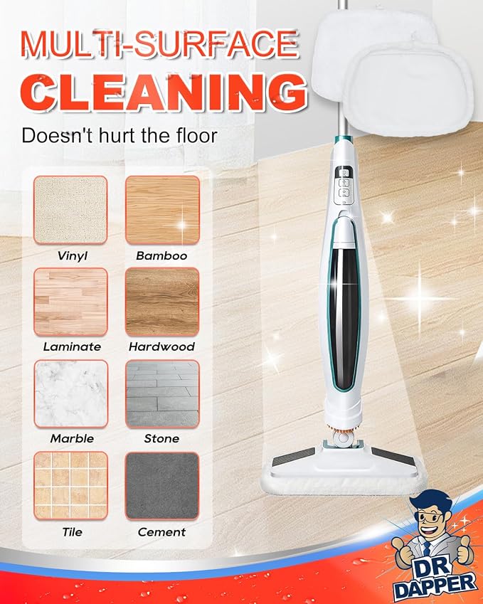 DR DAPPER 2 Pack SMP01 Steam Mop Replacement Pads Compatible - Image 5