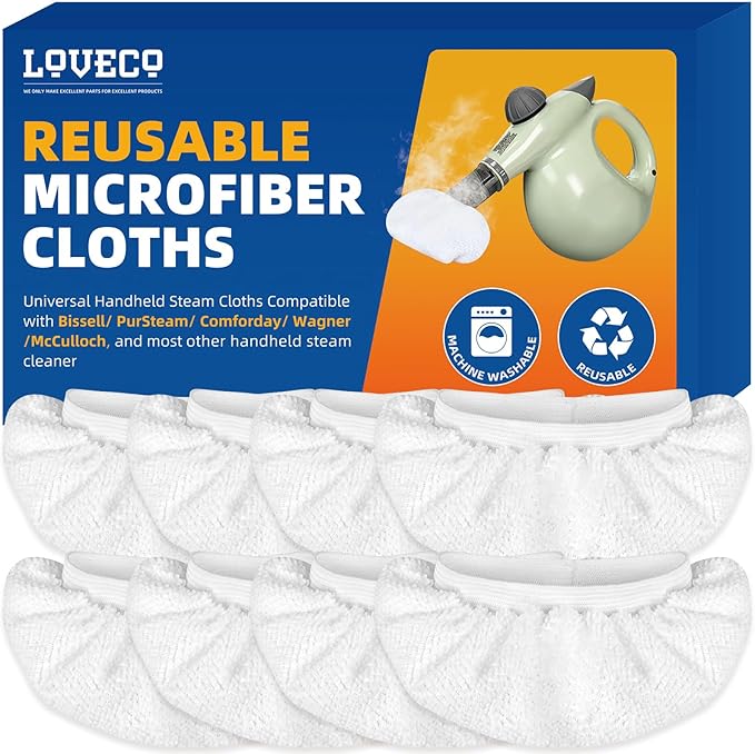 LOVECO 8 Pack Universal Microfiber Cloths by LOVECO