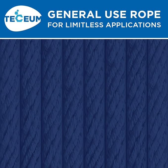TECEUM Cotton Rope 3/16” – 100 FT – Strong All-Purpose Braided Rope – Natural - Image 9