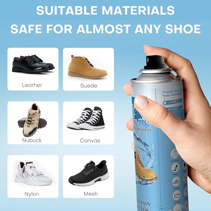 etching Shoe Protector Spray, Suede Protector Spray, Rain & Stain Waterproof - Image 4