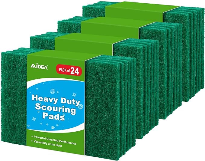 AIDEA Heavy Duty Scouring Pads, Dish Scrubber Pads by AIDEAHOME