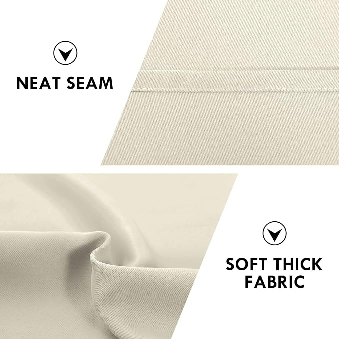DWCN Blackout Curtains for Bedroom – Rod Pocket Thermal Insulated Noise - Image 6
