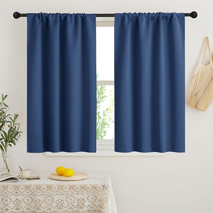 RYB HOME Small Window Curtains Blackout by RYBHOME