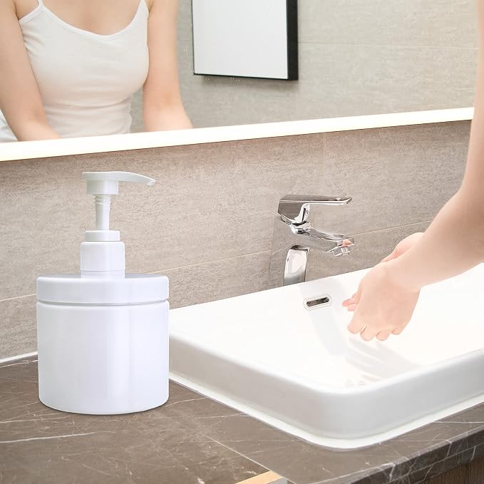 Cosywell Pump Bottle Dispenser Plastic Pump Bottles Refillable Bottles Wide - Image 7