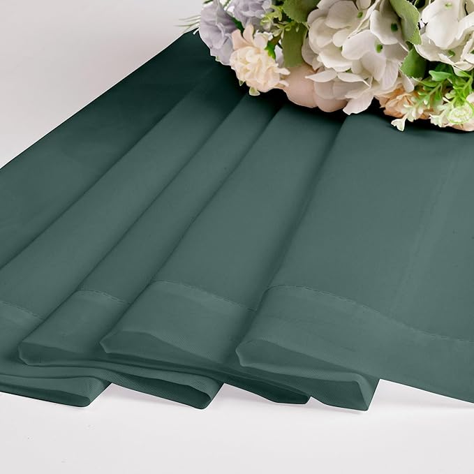 Chyhomenyc Sheer Valances for Windows 2 Pack, Small Window Curtains for Living - Image 3