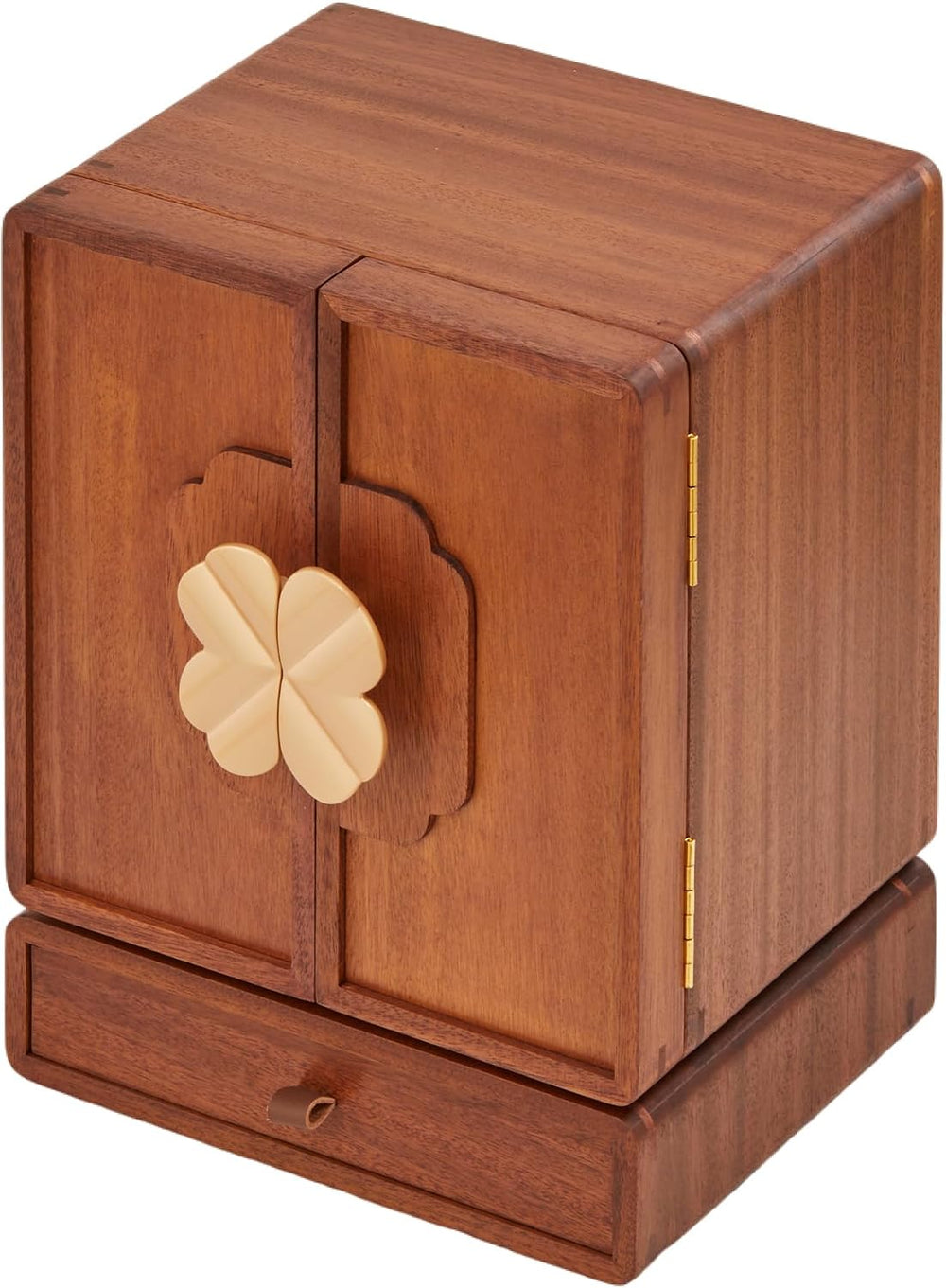 Wooden Jewelry Box for Women Girls, Large Walnut Wood Organizer