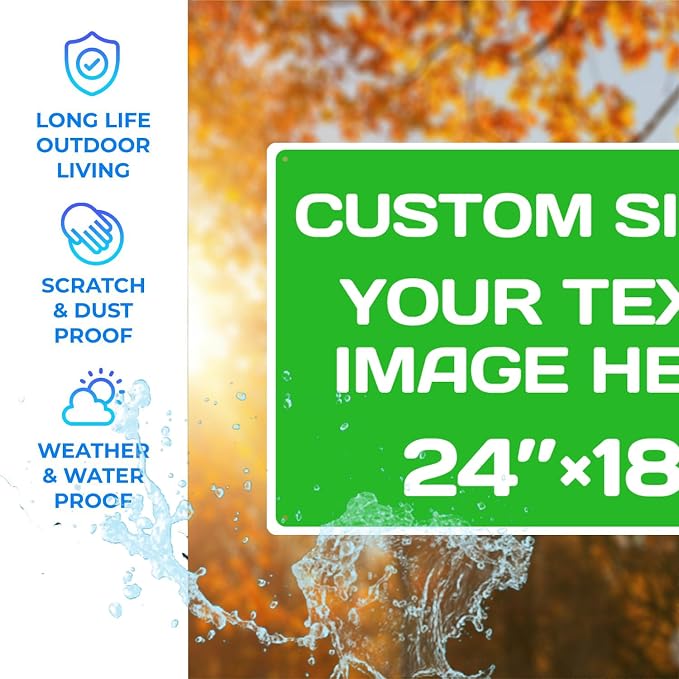 Personalized Aluminum Weatherproof Metal Sign - Image 3