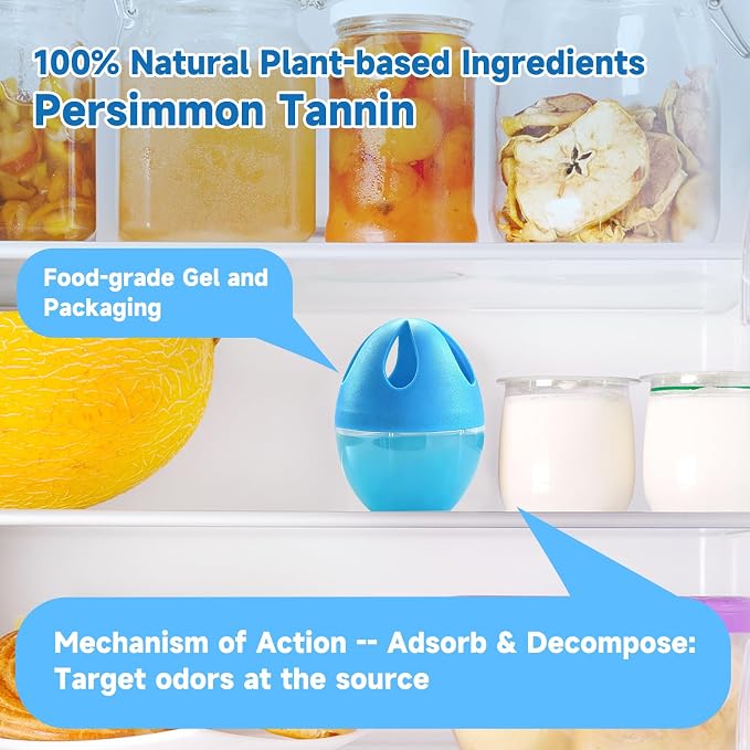 Refrigerator Deodorizer 3 Pack, Natural Plant Fridge Deodorizer More Effective - Image 3