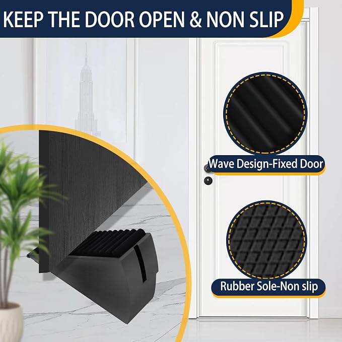 Adjustable Large Door Stopper, Strongest Tall Spring Heavy Duty Door Stop - Image 5