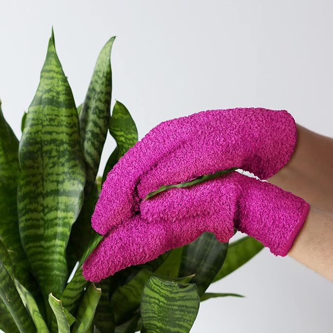 Bencailor 4 Pair Microfiber Dusting Mittens Reusable Women Cleaning Mittens - Image 7