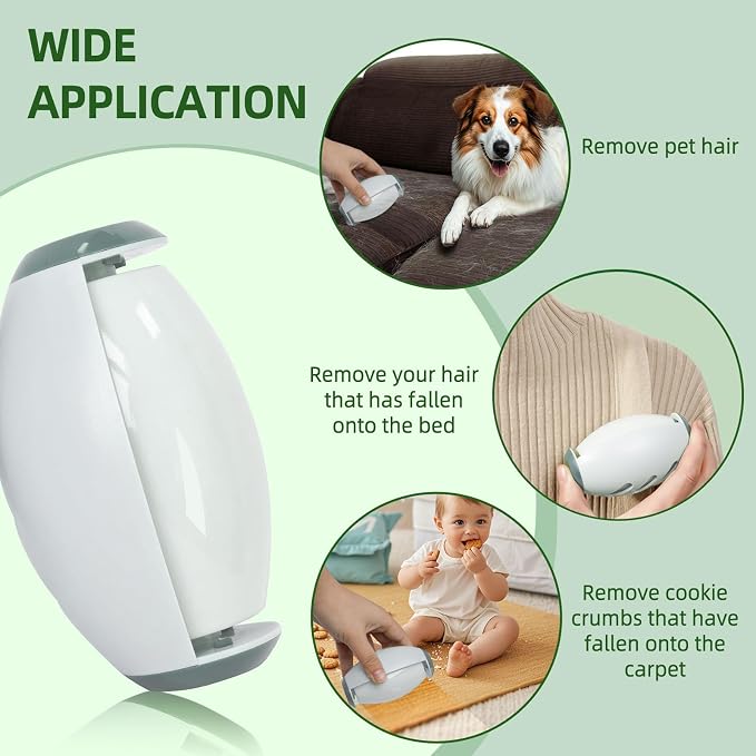Upgrade Reusable Lint Roller for Pet Hair, Portable Washable Sticky Rollers for - Image 4