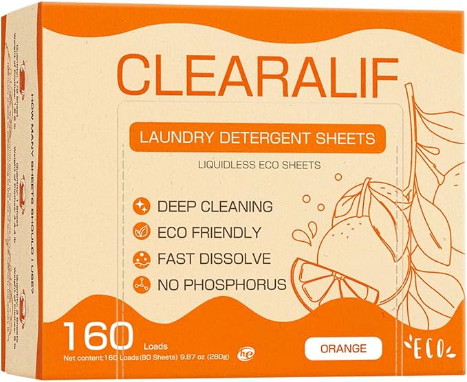 CLEARALIF Laundry Detergent Sheets Up to 160 Loads, Apartments by CLEARALIF