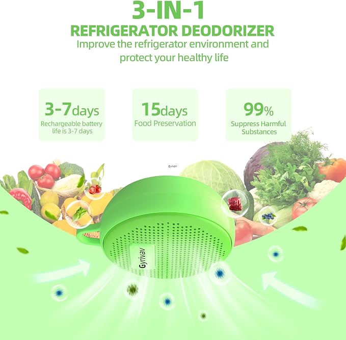Refrigerator Deodorizer, Rechargeable Deodorizer, Fridge Deodorizer, Air - Image 3