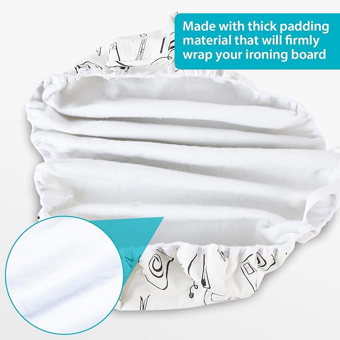 Extra Wide Ironing Board Cover and Pad 18 x 54 inch Heat Reflective - Image 4