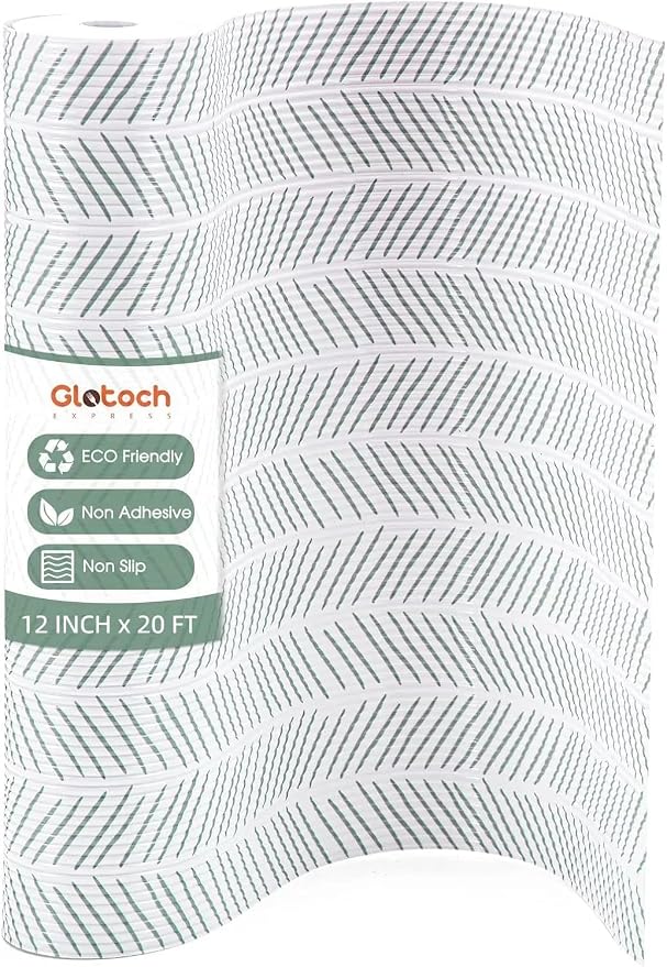 Glotoch Shelf Liners for Kitchen Cabinets Non-Adhesive, 12in x 20FT Non Slip by GlotochExpress