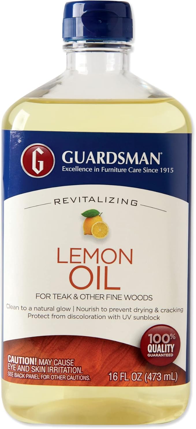 Guardsman Revitalizing Lemon Oil | Teak Oil Protects and Cleans Outdoor and by Guardsman