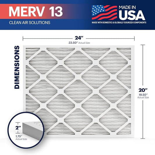 BNX TruFilter 20x24x2 Air Filter MERV 13 - Image 2