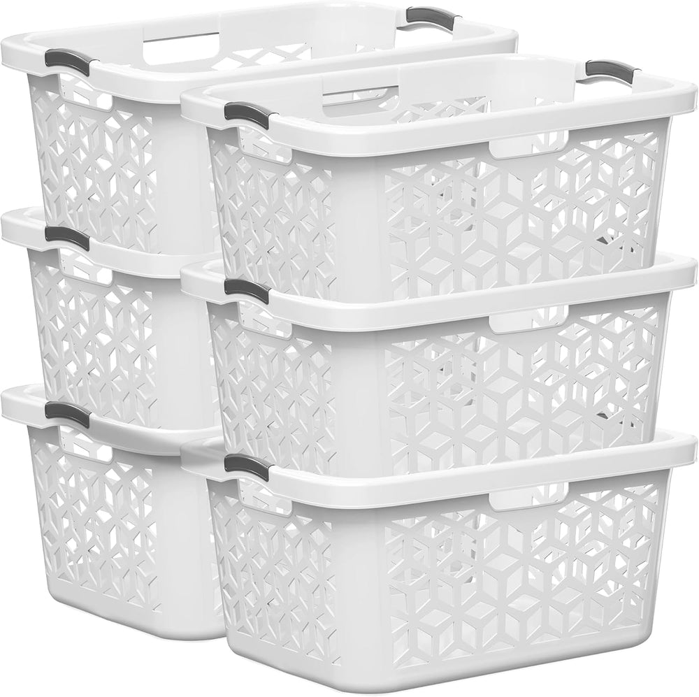 EconoHome Laundry Basket - Large 2 Bushel Laundry Basket with Handles - Stack...