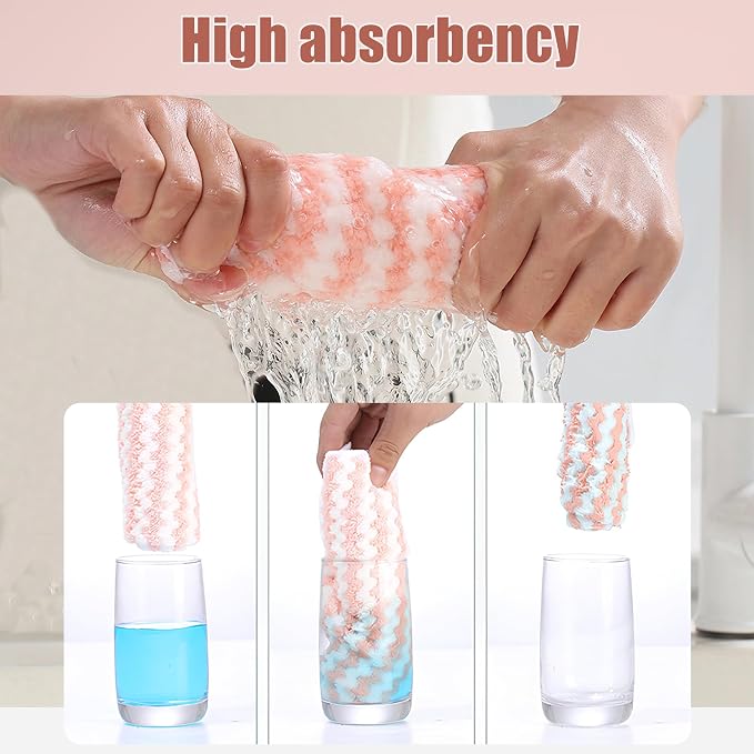 Microfiber Cleaning Cloth, 12 Pack 12"x12" Dish Towels - Image 3
