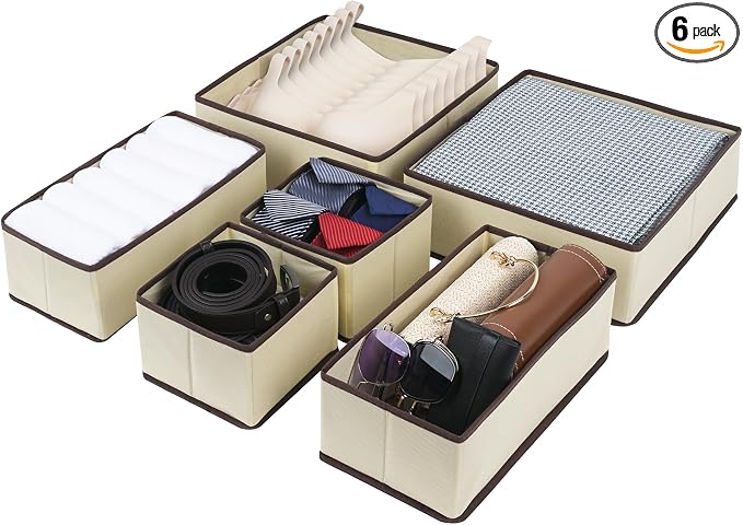 Cupic Cupid Drawer Organizer, Dresser Organizers, Foldabe Drawer Organizer by Unknown