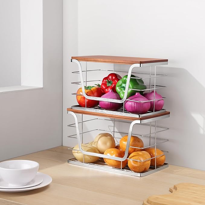 ALOCEO 2 Pack Stackable Storage Bins - Image 2