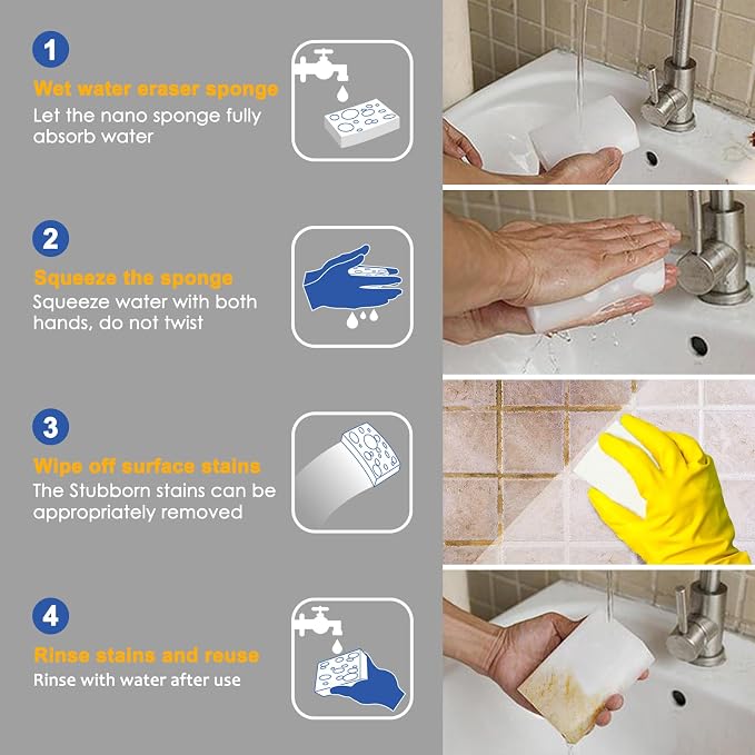 10Pack Melamine Sponges for Multi-Purpose Cleaning - Image 4