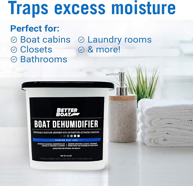 Moisture Absorber and Boat Dehumidifier, Charcoal Odor Remover - Image 2