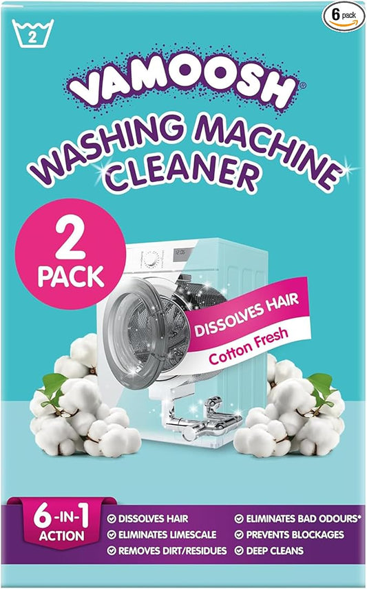 Vamoosh 6-in-1 Washing Machine Cleaner | Dissolves Pet Hair | No Harmful by Vamoosh