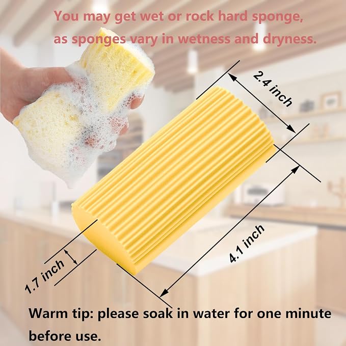 6-Pack Damp Clean Duster Sponge, Magic Sponge Eraser - Image 2