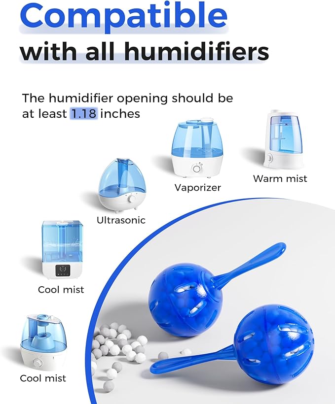 Humidifier Cleaner Anti-Scale Balls: Stop White Dust, Extend Humidifier Life - Image 4