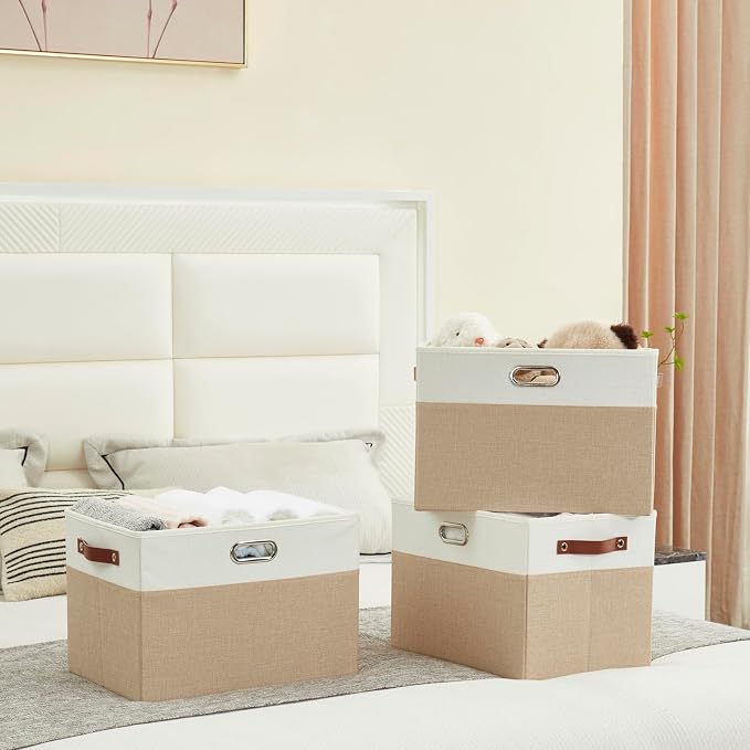 Large Collapsible Fabric Storage Bins - Image 7
