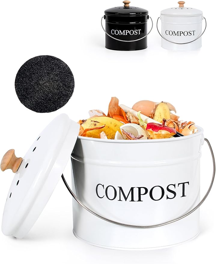 Compost Bin - 1 Gallon Countertop Composter by CANDCO