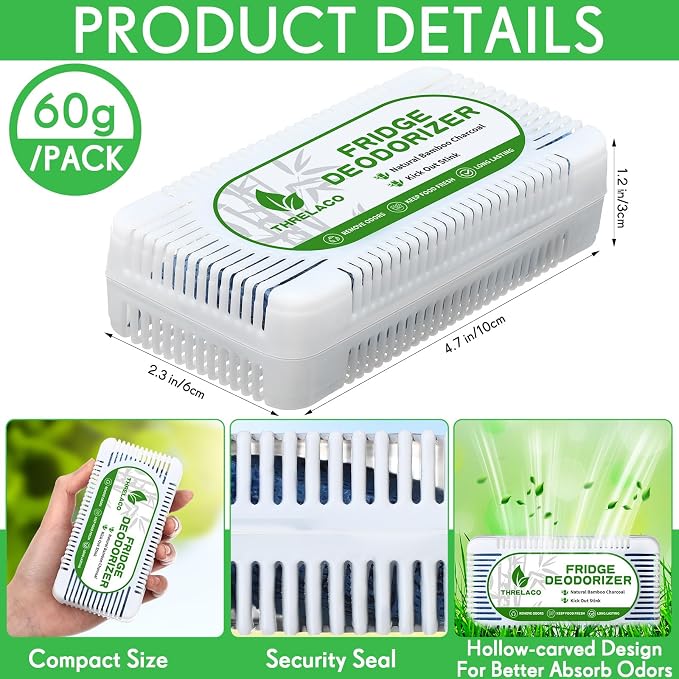 15 Pack Refrigerator Deodorizer Activated Charcoal Fridge Deodorizer Odor - Image 2