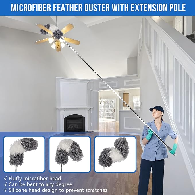 Microfiber Feather Duster Kit - Image 4