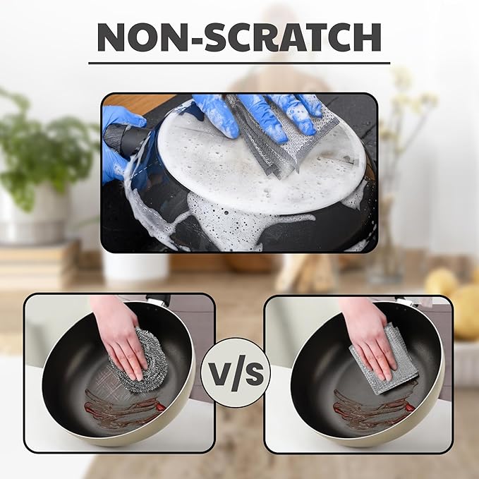 CrafTreat Non Scratch Wire Dishwashing Rag - Image 6