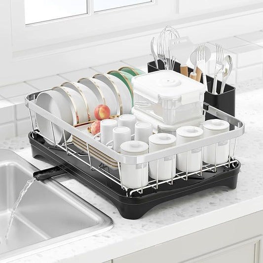 Dish Drying Rack 304 Stainless Steel Dish Rack by HOMEBOSILY